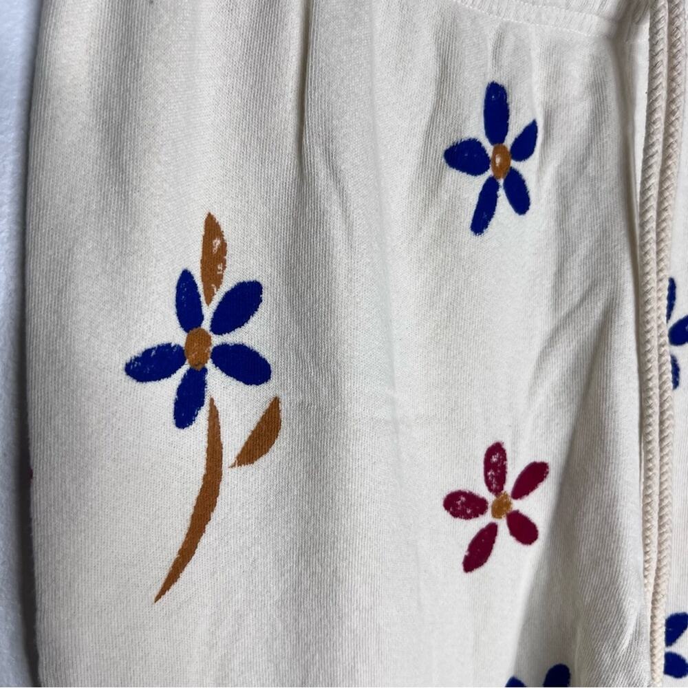 New  The Great. The Stadium Stamped Sweatpants  Washed White Western Floral Sz M - Picture 4 of 6